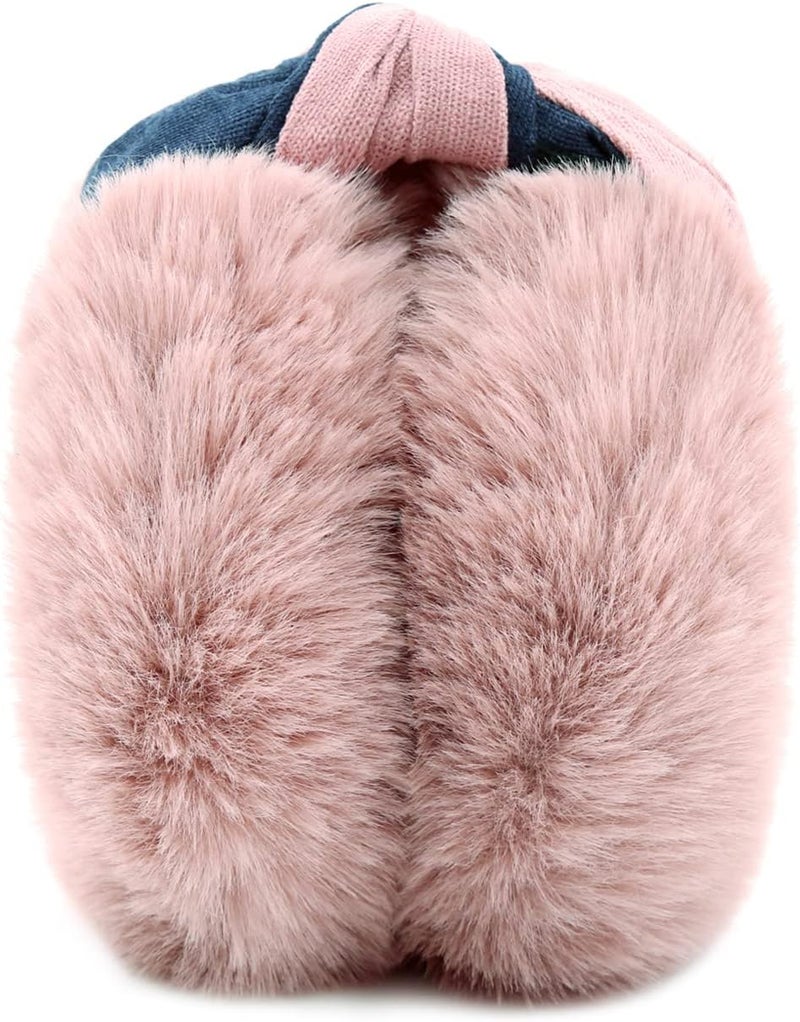 FSTEOE Women Winter Ear Muffs Foldable Girl Ear Warmer Fashion Furry Earmuff Soft Ear Cover Cold Weather - Image 1